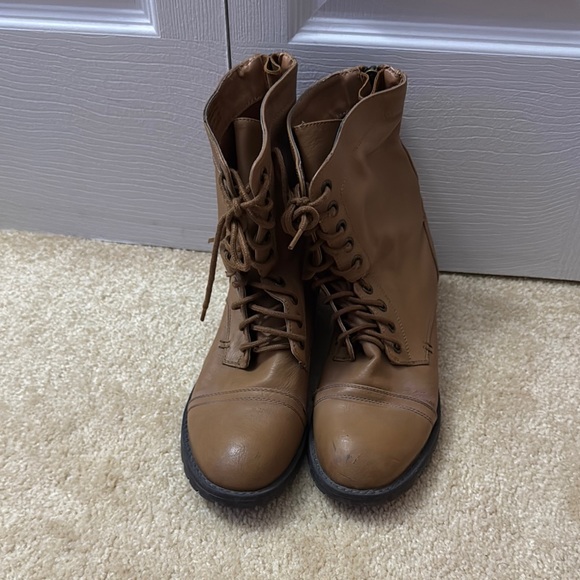 Call it Spring Brown Lace-Up Boots - Picture 1 of 5
